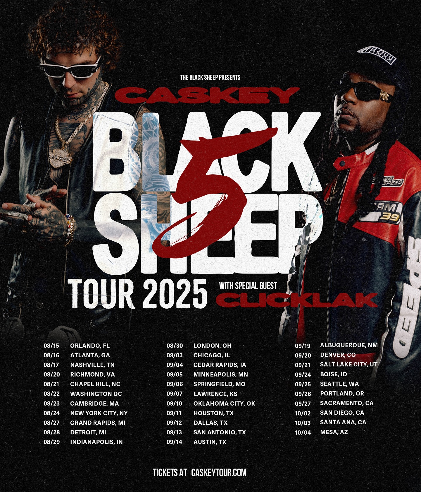 ClicKlak Black Sheep 5 Tour Poster 2025